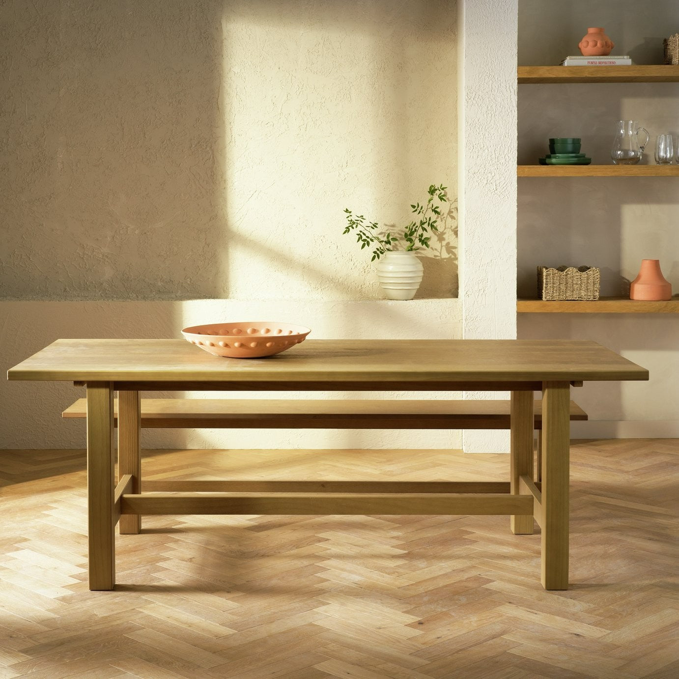 Denver Solid Wood 8 Seater Refectory Table - Pine | Large Family Dining
