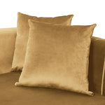 Home Everly Velvet 2 Seater Sofa - Camel