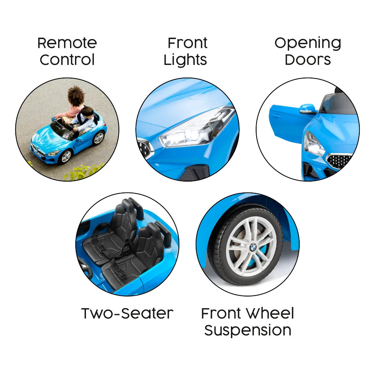 Xootz BMW Z4 Electric Ride-On - Blue | Kids Battery Powered Car
