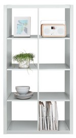Habitat Squares Plus 8 Cube Storage Unit - White | Modular Organizer Living Room