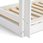 Home Josie Triple Single Bunk Bed - White | Multi Level Sleeping Setup