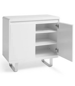 Sleigh 2 Door Sideboard - White Gloss ( B Grade 1048.)