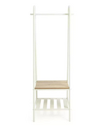 Habitat Turner Single Clothes Rail - White