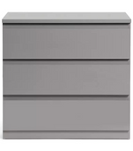 Habitat Jenson 3 Drawer Chest - Grey Gloss