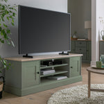Home Winchester 2 Door TV Unit - Reed Green | modern TV unit