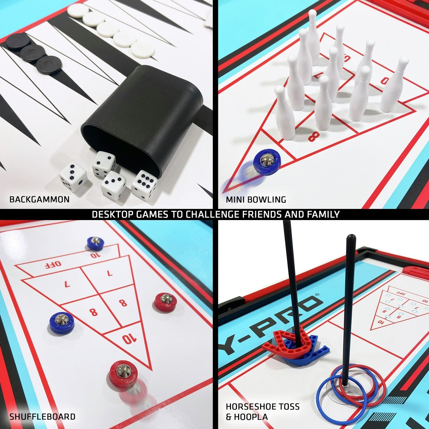 Hy-Pro 4ft 12 In 1 Folding Multi Game Table