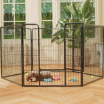Lords & Labradors Puppy Play Pen Black - 80cm | Secure Containment Space