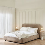 Beatrix Double End Lift Ottoman Bed - Mink | Elegant Home Arrangement