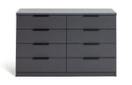 Hallingford 8 Drawer Chest - Anthracite | Modern Bedroom Storage