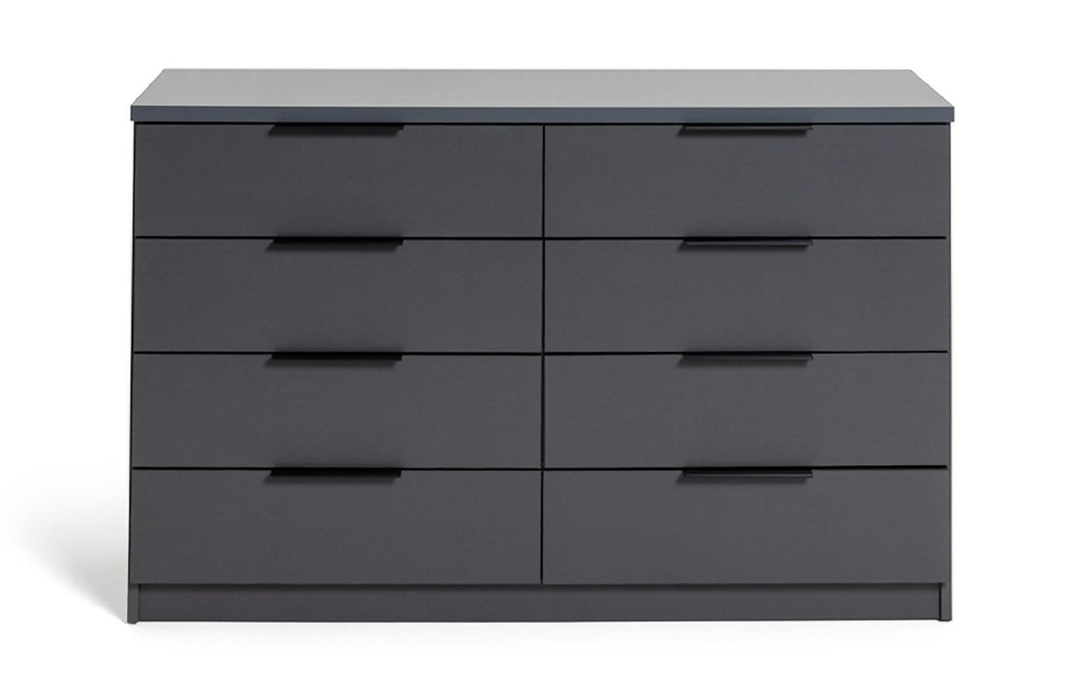 Hallingford 8 Drawer Chest - Anthracite | Modern Bedroom Storage