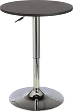 Gas Lift Round Bar Dining Table 2 Seater - Black For Kitchen or Living Room