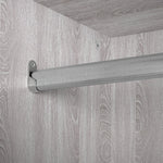 Home Brisbane 3 Door 3 Drawer Wardrobe – GreyOak | Wardrobe with storage
