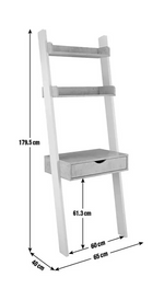 Ladder Office Desk - White