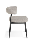 Oakie Pair of Fabric Dining Chair - Grey | Soft Upholstered Comfort