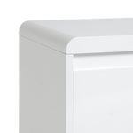 Sleigh 2 Door Sideboard - White Gloss | White Gloss Furniture for Living Room