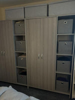 Seville 2 Door Open Shelf Wardrobe - Oak Effect ( B Grade 32586 )