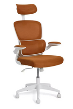 Oxley Mesh Plastic Chair Orange | Modern Dining Kitchen Garden Chair Furniture