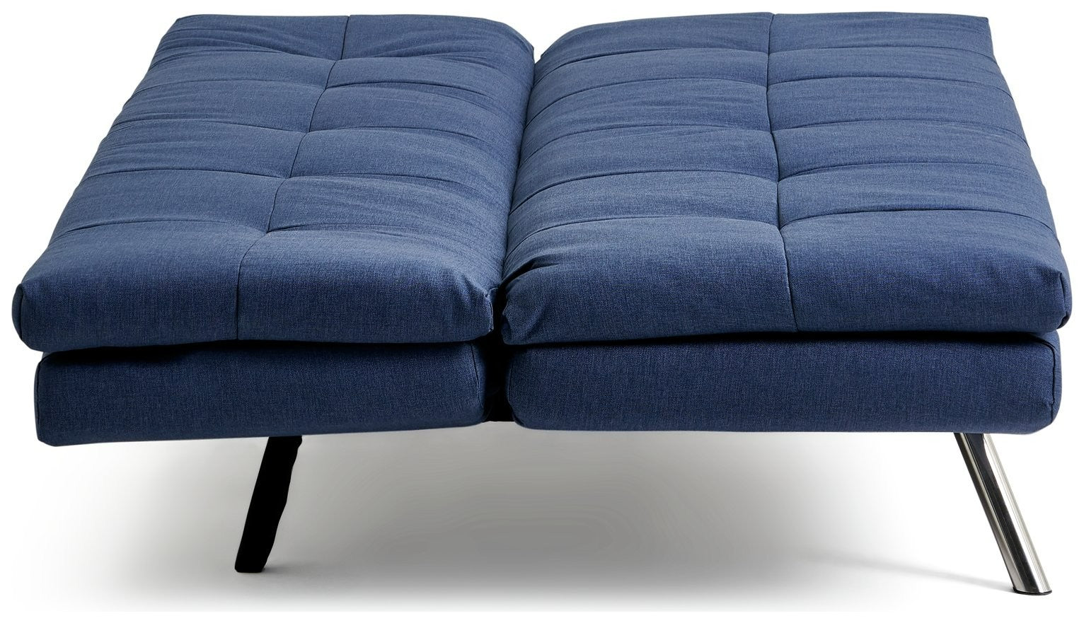 Nolan Fabric 3 Seater Clic Clac Sofa Bed-Denim Blue | Modern Guest Solution