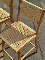 Habitat Faro Pair of Woven Oak Bar Stools - Natural ( S )