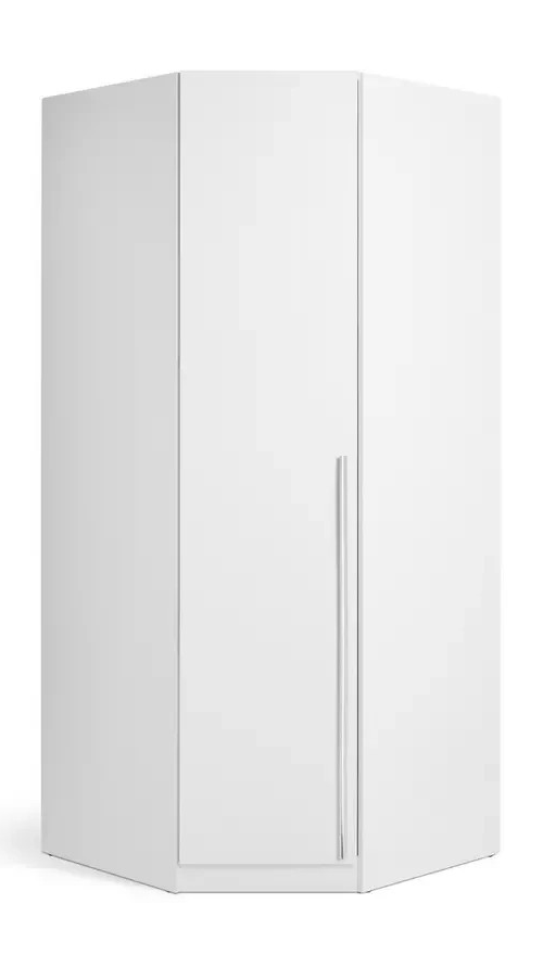 Munich Corner 1 Door Wardrobe - White (B GRADE 1110)