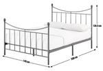 Habitat Home Clara Double Metal Bed Frame - Black | Frame with Mattress Bedroom