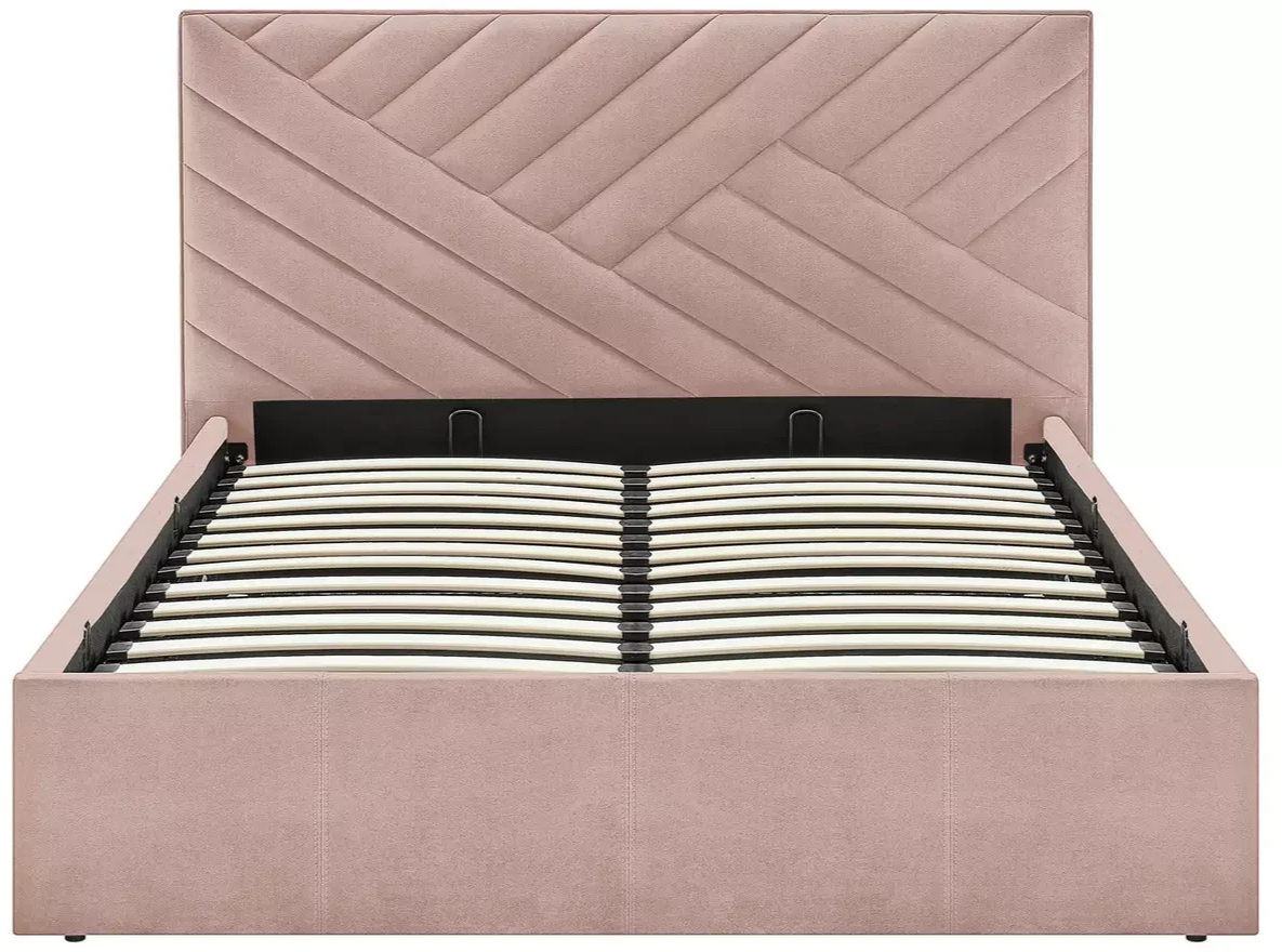 Luca Small Double End Lift Ottoman Bed - Pink (B GRADE 1060)