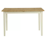 Home Chicago Extending Cream Dining Table & 6 Chairs | Large Modern Dining Room 