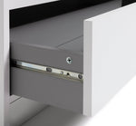 Compton 2 Drawer Bookcase - White | Space Saving Display Solution
