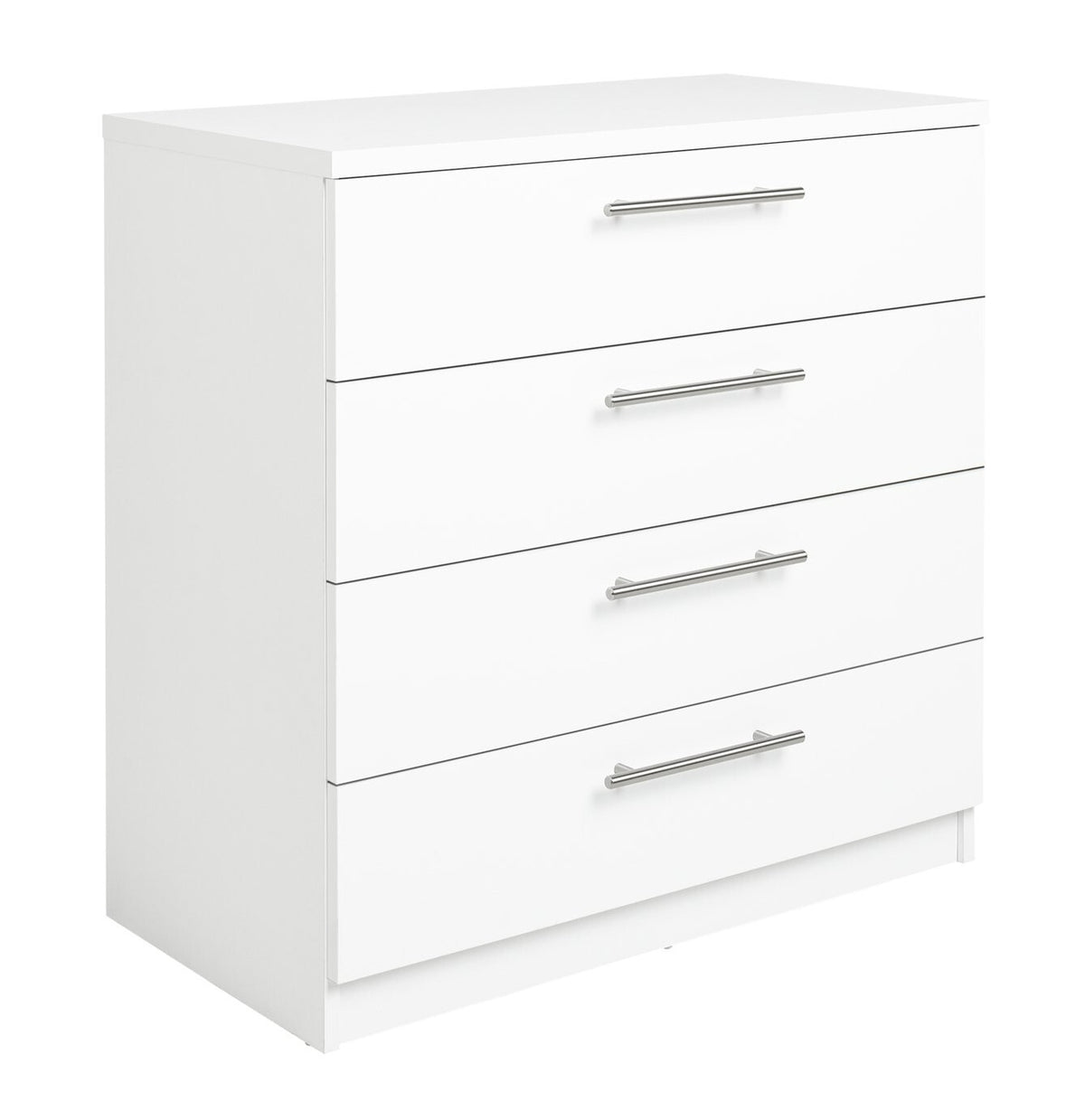 Home Brisbane 4 Drawer Chest White (B Grade 1029.)