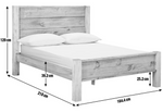 Fairfield Kingsize Wooden Bed Frame - Pine (B Grade)