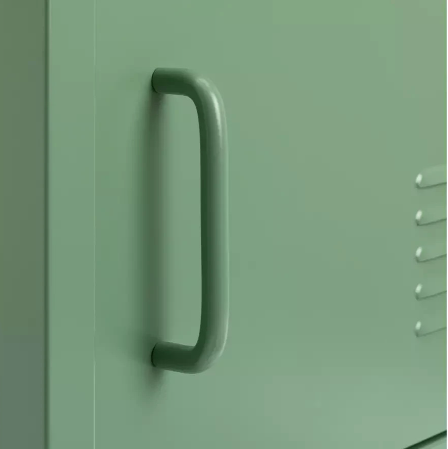Stevie 1 Door Bedside Table Green | Bedroom Nightstand Storage Cabinet