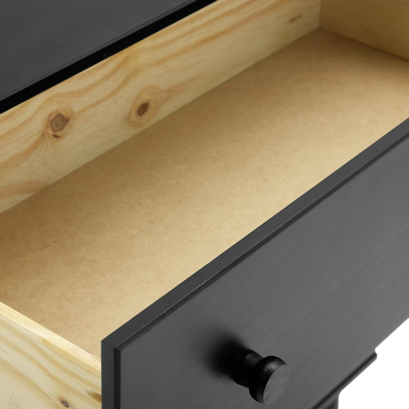 Akio 3 Drawer Chest - Black | Black drawer cabinet