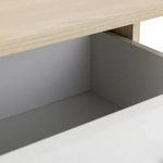 Kids Malibu 3 Drawers Desk - White and Acacia ( B Grade 40182 )