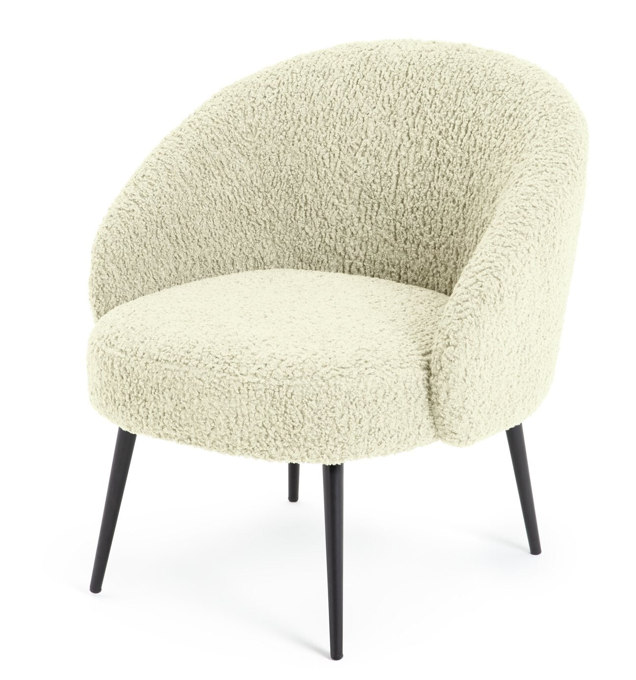 Habitat Ash Boucle Accent Chair - Cream