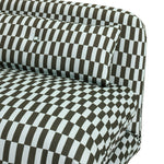 Lexi Single Fabric Chairbed - Blue & Green | Compact Guest Seating