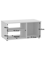 Malibu TV Unit - White (B Grade)