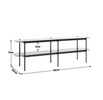 Habitat Neo 2 Shelf Large TV Unit - Black