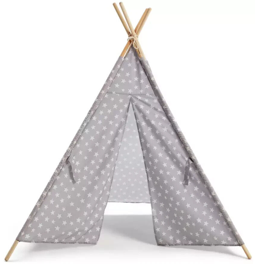 Habitat Kids Grey Stars Teepee Tent