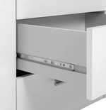 Home Brisbane 2 Door 3 Drawer Mirror Wardrobe - White ( B Grade )