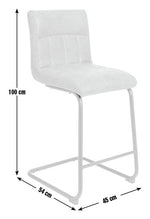 Baylor Faux Leather Counter Bar Stool - Brown