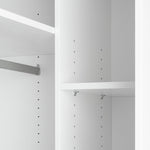 Munich Corner 1 Door Mirror Wardrobe - White | Stylish Room Arrangement