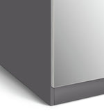 Habitat Munich 2 Door Mirror Wardrobe - Anthracite ( B Grade 33450 - 33437 )
