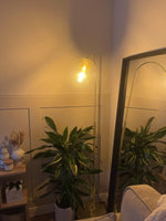 Coleman Glass Shade Metal Floor Lamp Brass | Modern Standing Floor Light Home