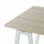Habitat Trestle Table Office Desk White | Modern Home Office Desk with Storage