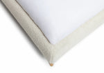 Marshmallow Boucle Kingsize Bed Frame - White ( B Grade )