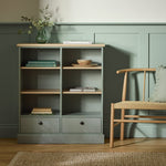 Home Winchester 2 Drawer Shelving Unit - Green | Organized Display Solution