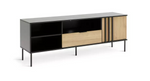 Home Rietta 1 Door 1 Drawer TV Unit Black | Living Room TV Stand Cabinet