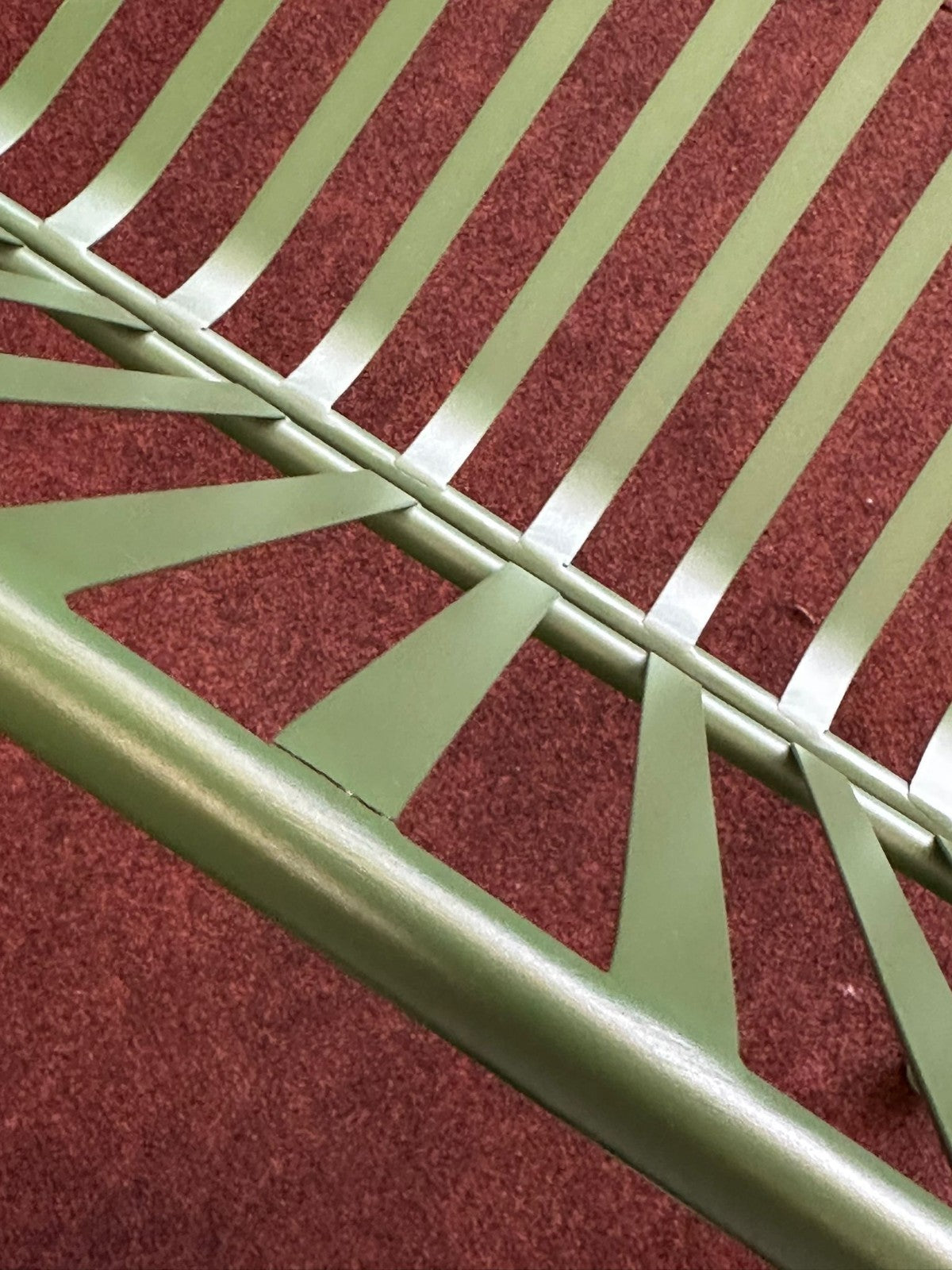 Indu 2 Seater Metal Garden Bench - Green (S)