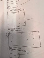 Gaming Desk - Black  ( B Grade 4836 - 4838 )