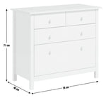 Home Kids Scandinavia 4 Chest of Drawers - White | White Kids Dresser